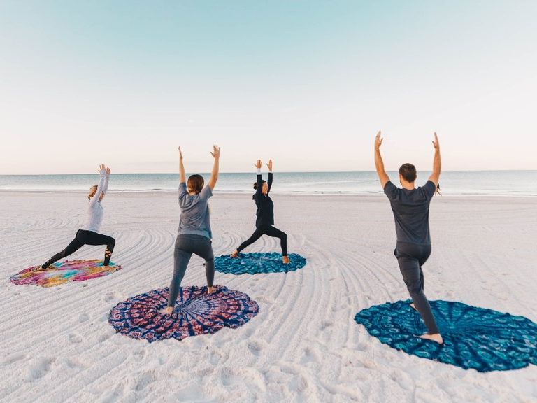 Beach yoga jw marriott marco