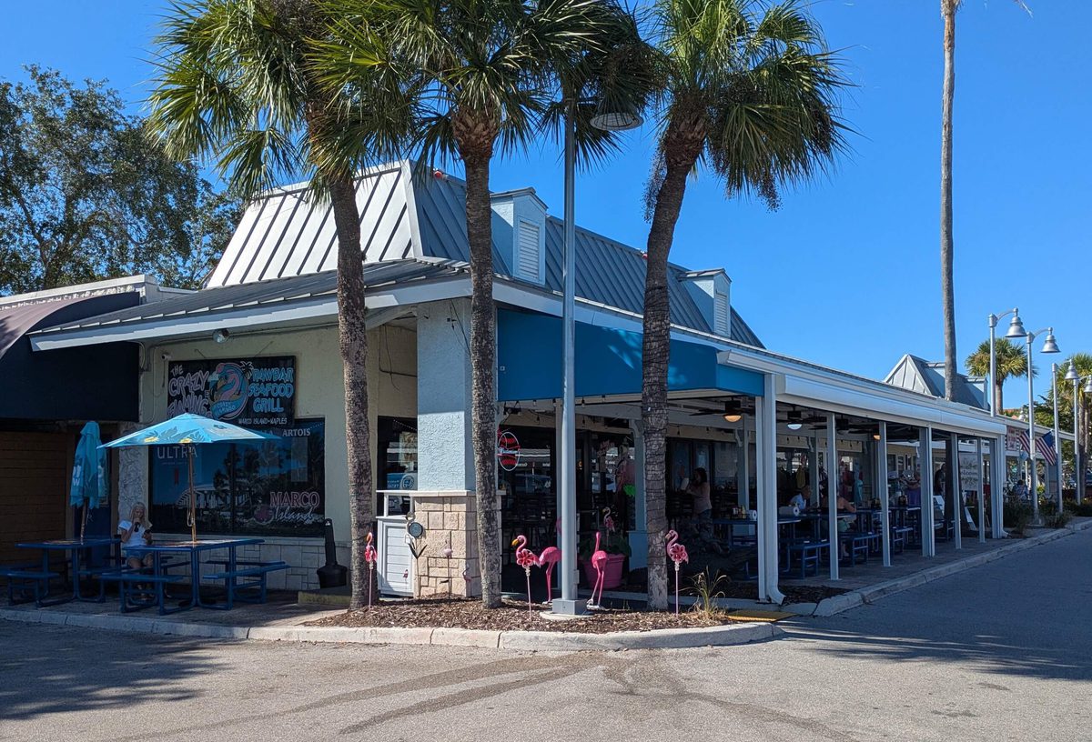 Crazy flaming marco island exterior