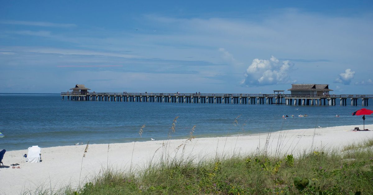 Naples Pier Beach in Naples FL