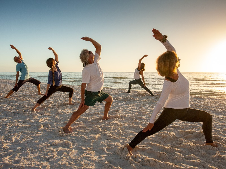 Sunset yoga jw marriott marco